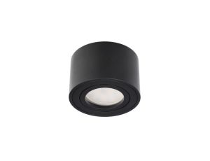 Punktowa oprawa sufitowa natynkowa ZALDA OV Black IP20, 220-240V, okrągła , czarna EDO777450