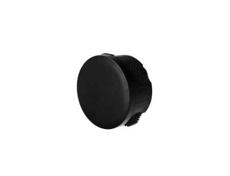 Puszka hermetyczna 80x45mm natynkowa z dławikami,bezhalogenowa, odporna na UV, zamknięcie na klik IP55 czarny