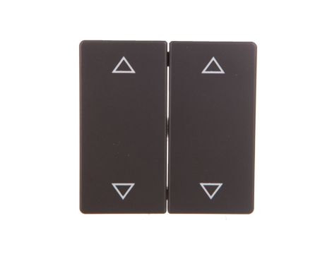 Q.1/Q.3 Klawisze z nadrukiem symbolu /strzałki/ do łącznika 2-klawiszowego antracyt aksamit 16446086