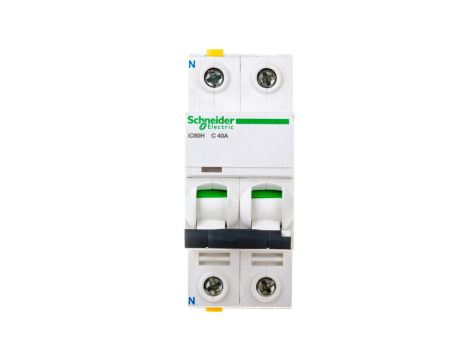 Wyłącznik nadprądowy 1P+N C 40A 10kA AC iC60H-C40-1N A9F07640