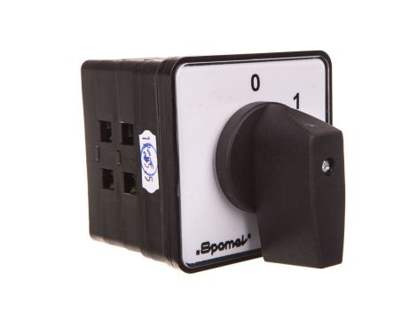 Łącznik krzywkowy 0-1 4P 100A do pulpitu IP65 pokrętło czarne bez ryglowania SK100-2.8210P03