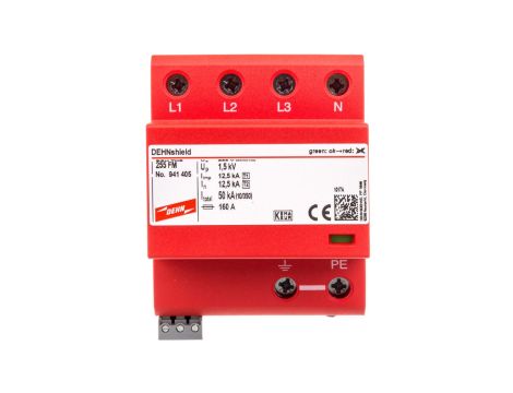 Ogranicznik przepięć Typ T1+T2 4P 12,5kA/50kA 1,5kV DEHNshield TNS 255 FM 941405