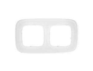 VALENA ALLURE Ramka podwójna białe szkło 755542