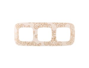 VALENA ALLURE Ramka potrójna arabeska złoto 754353