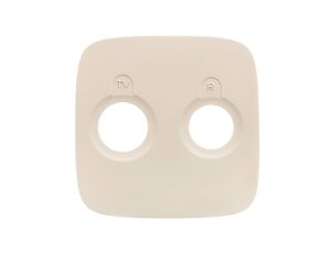 VALENA ALLURE Plakietka gniazda antenoweego tv-rd przelotowego lub gniazda antenoweego tv-rd zakończeniowego kremowy 754786