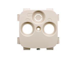 VALENA ALLURE Plakietka gniazda antenoweego tv-rd-sat ( 2-3 otwory, Plakietka do gniazd innych producentów ) kremowy 754806