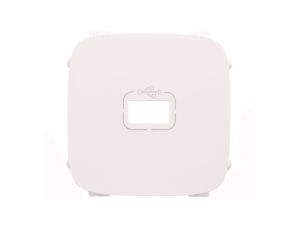 VALENA ALLURE Plakietka gniazda usb z przewodem biały 754755