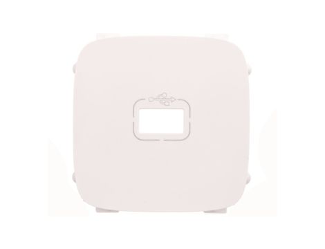 VALENA ALLURE Plakietka gniazda usb z przewodem biały 754755
