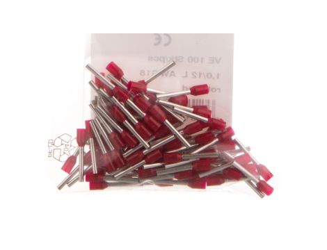 Tulejki izolowane na rolce 1mm2 czerwone 4050.739 /1000szt./