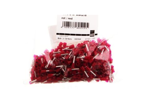 Tulejki izolowane na rolce 1mm2 czerwone 4050.744 /500szt./