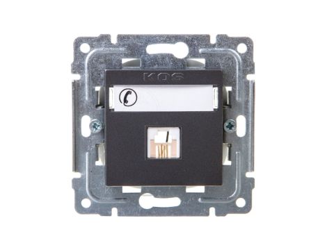 DANTE Gniazdo telefoniczne pojedyncze RJ11 grafit 456063