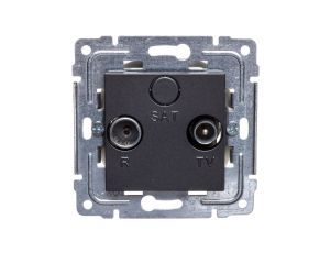 DANTE Gniazdo antenowe RTV końcowe grafit 456073