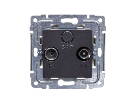 DANTE Gniazdo antenowe RTV końcowe grafit 456073