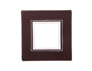 DANTE Ramka pojedyncza skóra CHOCO 4522581