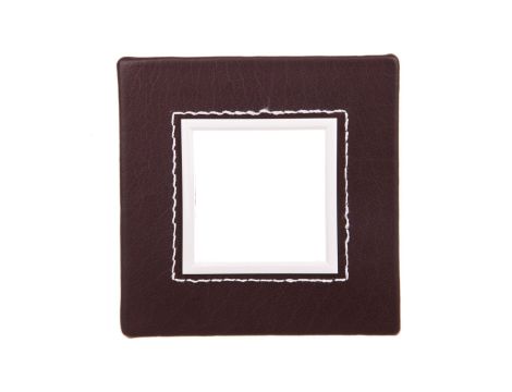 DANTE Ramka pojedyncza skóra CHOCO 4522581