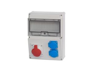 Rozdzielnica budowlana MEDIOLAN 1x5P 32A 2x2P+Z 11 modułów ITALINE ITA00127 ELIT50537