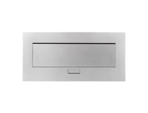 Przedłużacz biurkowy 223x108mm 3x gniazdo SHUCKO aluminium AE-PB03GS-53