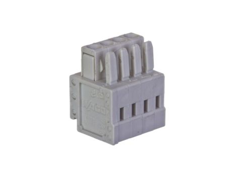 Gniazdo MCS-MINI Classic 4-biegunowe jasnoszare raster 3,5 mm 734-104 /100szt./