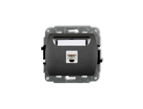 TREND Gniazda komputerowe pojedyncze 1xRJ45, kat. 6, 8-stykowy grafitowy 11GK-3