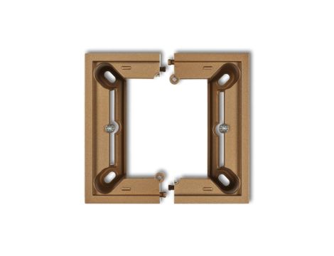 DECO Puszka natynkowa pojedyncza, składana DECO złoty metalik 8DPU-1