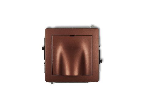 DECO Mechanizm wypustu kablowego brązowy metalik 9DWPK