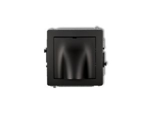 DECO Mechanizm wypustu kablowego czarny mat 12DWPK