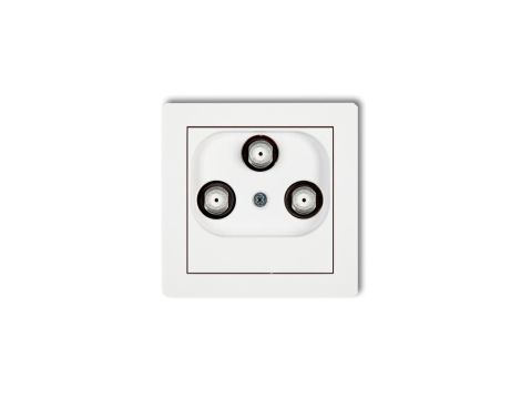 DECO Gniazdo multimedialne 3F DATA (UPC) biały DGMU