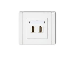 FLEXI Gniazdo podwójne HDMI biały FHDMI-2