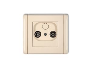 FLEXI Gniazdo antenowe RTV końcowe 2dB beżowy 1FG2K