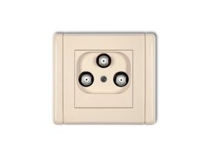 FLEXI Gniazdo multimadialne 3F DATA (UPC) beżowy 1FGMU
