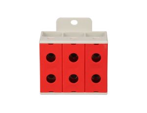 Złączka szynowa 3-torowa 35mm2 czerwona ZGX-3x35 czerwona ENE-00181
