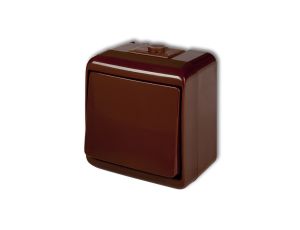 JUNIOR Łącznik jednobiegunowy brązowy IP54 4WHE-1