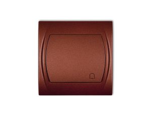 LOGO Przycisk /dzwonek/ brązowy metalik 9LWP-4