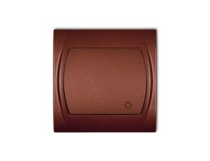 LOGO Przycisk /światło/ brązowy metalik 9LWP-5