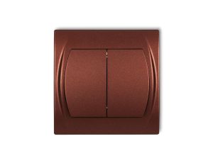 LOGO Łącznik świecznikowy podświetlany brązowy metalik 9LWP-2L