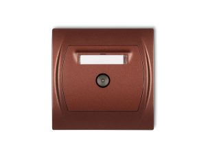 LOGO Gniazdo antenowe TV pojedyncze brĄzowy metalik 9LGTV-1