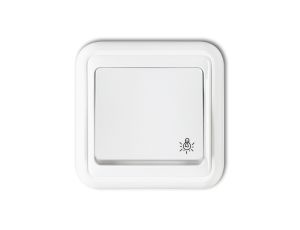 LIZA Przycisk /światło/ podświetlany biały WPT-5L