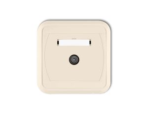 LIZA Gniazdo antenowe pojedyncze TV beżowy 1GTV-1L