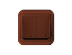 LIZA Łącznik podwójny schodowy brĄzowy 4WPT-7