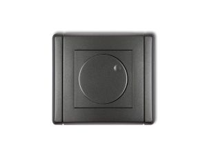 FLEXI Elektroniczny regulator oświetlenia przyciskowo-obrotowy do lamp LED grafitowy 11FRO-2
