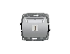 TREND Gniazdo pojedyncze USB-AA 3.0 srebrny metalik 7GUSB-5