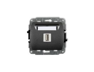 TREND Gniazdo pojedyncze USB-AA 3.0 grafitowy 11GUSB-5