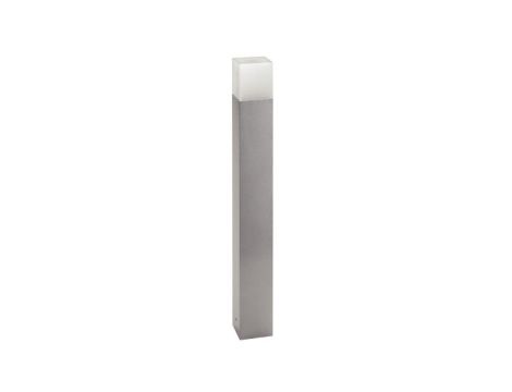 Słupek ogrodowy LUX EST aluminiowy srebrny E27 h 1000mm x 85mm 1058.201G