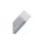 Kinkiet słupek ogrodowy LUX EST skośny aluminiowy srebrny E27 h 255mm x 85mm 0158.101G