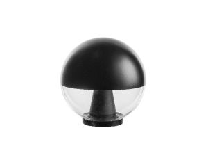 Oprawa ogrodowa parkowa LED SFERA kula fi 300mm czarno-transparentna IP44 4000K 8W 263lm