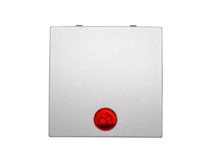 Klawisz z soczewką przycisk 1x srebro tworzywo 16211404