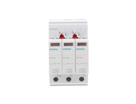 Ogranicznik przepięć fotowoltaiczny B+C Typ 1+2 3P Uc 335V 15kA 1000V DC SENTRON 5SD7483-6