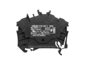 Złączka szynowa 3-przewodowa 2,5mm2 czarna TOPJOBS 2002-6305 /100szt./