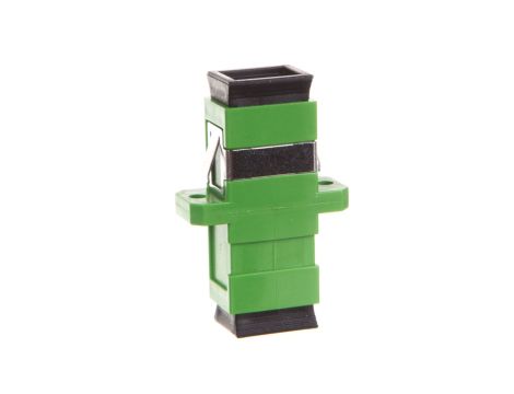 Adapter światłowodowy SC APC/SC APC, simplex, jednomodowy OS2, ceramiczna ferrula, zielony DN-96003-1APCSX