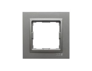 VENA2 Ramka pojedyncza aluminium 524081